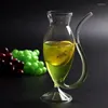 Bicchieri da vino 300ml Bicchiere da whisky Resistente al calore Succo Succo Latte Bere Tubo Cannuccia Tazza Creativa Alta qualità