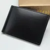 Titular do cart￣o de cr￩dito masculino Genuine Leather Cash Clip de visita Titular M Wallet Birthday Gift2825