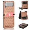 Opvouwbare verdediger mobiele telefoon hoes anti-fall business classic man dames mobiele rug cover voor Samsung Galaxy z flip4 zflip3 diamantvorm volledige beschermhoes