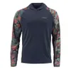 Kurtki outdoorowe Bluzy Odzież wędkarska Outdoor T-shirt z długim rękawem i kapturem Fish Shirt Ochrona przed słońcem Oddychająca odzież wędkarska Simmsful Homme Peche 230206