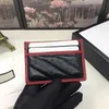 quality black red genuinel leather womens key wallet with box luxurys designers wallet purse credit card holder 573812244o