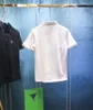 xinxinbuy Men designer Tee t shirt 23ss Milan bordado de manga curta algodão feminino branco preto verde azul S-2XL