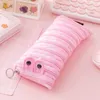 Cute Caterpillars Monster Zipper Pencil Bag Creative Student Large -capacity Stationery Box