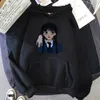 Men's Hoodies Sweatshirts Wednesday Addams Unisex Gothic Casual Manga Graphic Sweatshirt Vintageretro Menwomen Four Seasons Polyester Fleece Top 230206