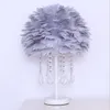 Table Lamps Feather Lamp Nordic Light Luxury Creative Crystal Bedside Living Room Bedroom Office Study Indoor Lighting Mesa Luz D