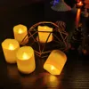 Świece 6pcs Flumsee LED Tealeght TeaLight świece Świece Ślubne na imprezę Wystrój ślubu Naładowalne świece LED Light z zdalnym timerem 230206