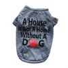 البيع بالجملة تزويد الكلب باللباس جرو القطن Tshirt Cat Dog Cloths T Shirt 2 ألوان 4 أحجام