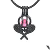 Lockets Wholesale Mix Styles Black Pearl Cage Pendant Opening Cages Locket Charm For Jewelry Diy Drop Delivery Necklaces Pend Dhgarden Dh0Q5