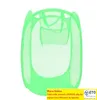 Opvouwbare gaas wasmand Organisator opslagcontainers pop -up wassen waskleding wasmand bin mand opslagtas 11colors