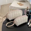 Cosmetic Bags & Cases Makeup Women's half-round seashell out small hand Small simple and portable washing bag