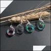 Colares pendentes retro pav￣o phoenix colar rollo de colar de cristal j￳ias coloridas bohemian para mulheres entrega de gotas de garotas pingentes dhfw4