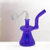 Bubbler palenia rura wodna 14 mm samica szklana olej Bong Hookah z recyklingiem Ice Ashcatcher Dab Rig Bongs