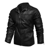 Men S Leather Faux Ucrazy Autumn Motor Casual Vintage Jacket Coat Winter Classic Fashion Pockets 230207