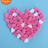 Gift Wrap 50 Buah/Tas Pink Mini Hati Cinta Manik Busa Garis Lendir Hadiah Fluffy Slime Filler Lumpur Tanah Liat Kemasan Pernikahan Bunga Kotak 0207