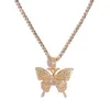 Pendentif Colliers Esthétique Y2K Bijoux Insecte Flash Cristal Clavicule Chaîne Collier Mode Vintage Strass Harajuku Papillon Egirl Nec