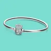 Bangle Noble Girl Jewelry S925 Sterling Silver Bracelet Zircon Crown Design Solid Birthday Gift Real