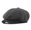 Men Hat Male Bert Retro England Visor Big Head Cap DF036