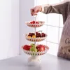 Bathroom Shelves 2/3 Tiers Large Capacity Fruit Storage Stand Home Party Food Decor Organizer Rack Dessert Cake Candy Display Shelf Holder 230207