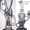 Skull Glass Water Bongs Recycler DAB Rigs Hoahs Shisha Smoke Glass Oil z stawem 14 mm