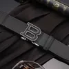2023 Mens Automatic Buckle Belt Letter B Plaid Business Casure Pants Belt 6 Colors Designer Märke Jeans Midjeband246Z