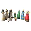 Party Decoration 9 Pieces Nativity Scene Manger Figurines Set Christmas Ornament For Tabletop