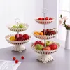 Bathroom Shelves 2/3 Tiers Large Capacity Fruit Storage Stand Home Party Food Decor Organizer Rack Dessert Cake Candy Display Shelf Holder 230207