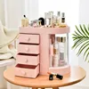 Bathroom Storage & Organization Creative Cosmetics Box Skincare Products Lipstick Cabinet Desktop Large Capacity Eco-friendly Plastic Drawer