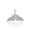 펜던트 목걸이 Cr Jewelry S925 Sterling Sier Mermaid Tail Necklace 한국어 버전 돌고래를위한 배달 펜던트 dhgarden dhxic