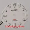 Kits d'outils de réparation Blanc 31 3mm Cadran de montre automatique Fit GMT MINGZHU 3804 Mouvement Luminoous Marks267O