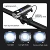 Cykelstyrningskomponenter T6 BICYCLE LIGHT USB Laddningshornstrålkastare MTB Mountain Front Lamp ficklampa Lantern Torch Accessories 230206