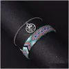 Anklets Bohemian Fashion Jewelry Handmade Woven Beach Anklet Coconut Tree Pendant Ankle Bracelet Drop Delivery Dhuxd