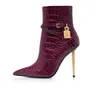 Stiefeletten mit goldenem Schloss für Damenschuhe, luxuriöse Designer-Schnalle, Reißverschluss, Stiletto-Bootie-Qualität, Rindsleder, Kaschmir, spitze Zehen