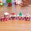 Juldekorationer Train Wood For Home Xmas Tree Holiday Party Decoration Kid Toys Gift Year Ornament Navidad 2023Christmas