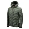 Hommes vestes chaud hommes coupe-vent printemps automne à capuche Parkas mode décontracté léger coton rembourré manteau mâle 230207