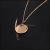 Pendant Necklaces Round Stainless Steel Memory Openging Locket Necklace Family P O Magic Diy Engraveable Jewelry Gift For Baby Drop Dhkvo