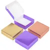 Gift Wrap Purple Packaging Carton Holiday Party Gift Soap Box Stödjer Anpassad storlek och tryckning 0207