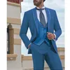 Ternos masculinos Men's Casual Casual Gold Gold Groom Festa de casamento Tuxedo Suit de promaz de pront Blazer