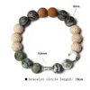 Strand Beaded Strands 10mm Bracciale in pietra naturale African Turqupises Agate Bracciali Vintage Wood Energy Buddha Per donna Uomo Gioielli