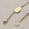 Klasik tasarımcı kolye cazibe bilezikleri altın aşk v kolye moda mücevherleri bileklik kaplama mektup basit kalp lüks kolyeler titanyum yok kutu