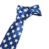 Bow Ties Classic American Flag Necktie Fashion US Patriotic Independence Day Neck