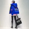 Women's Trench Coats Contrasting Colors Glossy Waived Wash Down Cotton Clothes Women's Short 2023 Small Bread Korean Version Loose Coat