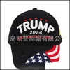 Boll Caps 2024 Trump Presidentval Cap Hat Baseball Justerbar hastighet Rebound Cotton Sports DHF5983 918 Drop Delivery Fashion Dhizw
