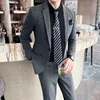 Męskie garnitury Blazer Blazer Pants Highend Marka Formalna firma Business Suit Groom Suknia ślubna Solid Kolor Performance Tuxedo S7xl 230207