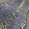 سراويل جينز للسيدات حفر امرأة عالية الخصر على صيف ربيع 2023 الوافدين تمتد سراويل جينز القطن 26-32