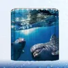 Cortinas de chuveiro 1pc 180x200cm Cretan Creative Curtain Dolphin Bath Banho separado para sala de banheiro
