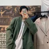 Herrenanzüge Blazer koreanischer Stil Blazer Mody Solid Color Business Casual Anzug Jacke Streetwear Wild lose Dressjacken M2XL 230207