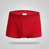 Underpants 2023 Mid Waist Big Size Men Shorts Solid Color Front Opening Boxers Open Hole Cotton Underwear Male 3pcs Lot