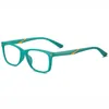 Occhiali da sole TR90 Fashion Square White Computer Eyewear Kids Anti Blue Light Glasses For Girls BoysOcchiali da sole