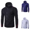 Men's Hoodies Men 2023 Brand Male Hoodie Sweatershirt Side Oblique Pull Long Sleeve Features Zipper Sweatshirt Mens