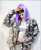 Stage Wear Sparkly Full Silver Sequins Jacket Pants Set Women Dancer Evening Show Kostuum Prom Birthday Celebrate Outfit